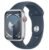 Apple Watch Series 9 (GPS+Cellular 45 mm) Caixa Prateada de Alumínio Pulseira Esportiva Azul Tempestade – M/G,