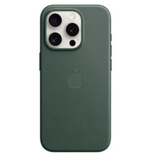 Capa para iPhone 15 Pro com MagSafe em Tecido FineWoven Verde Perene – Apple – MT4U3ZM/A,