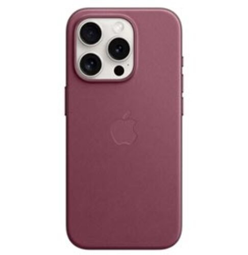 Capa para iPhone 15 Pro com MagSafe em Tecido FineWoven Vermelho Amora – Apple – MT4L3ZM/A,