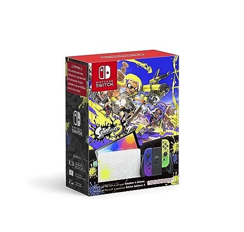 Console Nintendo Switch OLED Splatoon 3 Special Edition [ Edição Especial ],