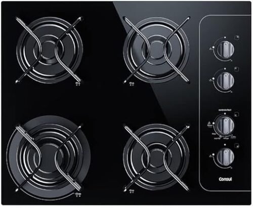 Cooktop 4 bocas Consul com controle fácil e acendimento automático – CD060AE BIVOLT,