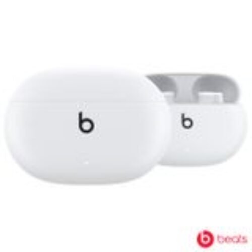 Fone De Ouvido Bluetooth Beats Studio Buds Branco Bateria De Até 8H, Cancelamento De Ruído Ativo, Carga Fast Fuel,