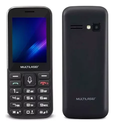 Multilaser Zapp 3G Idosos Dual SIM 512 MB Preto 256 MB RAM