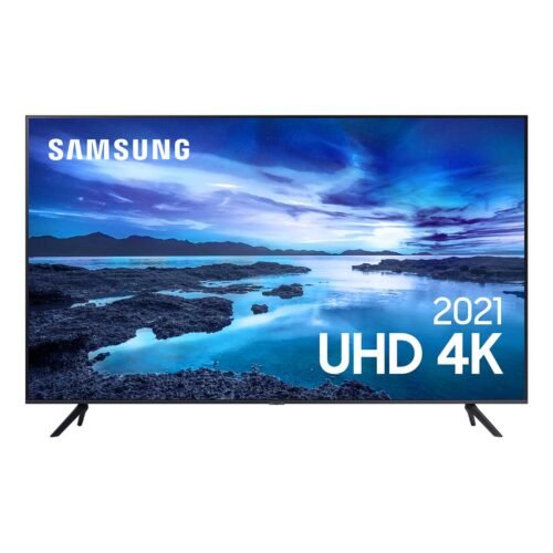 Samsung Smart Tv 70″ Uhd 4K 70Au7700, Processador Crystal 4K, Tela Sem Limites, Visual Livre De Cabos, Alexa Built In, Controle Único