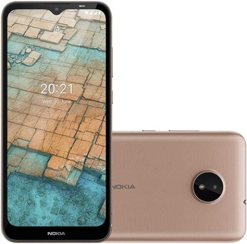 Smartphone Nokia C20 32GB 4G Wi-Fi Tela 6,5” Dual Chip 2GB RAM Câmera 5.0MP + Selfie 5.0MP Dourado – NK039