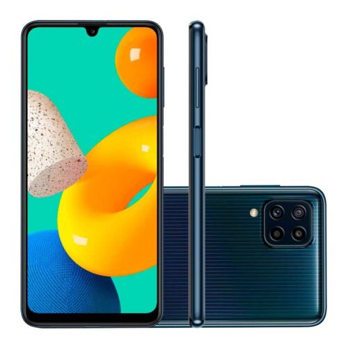 Smartphone Samsung Galaxy M32 Preto Displays Super Amoled 90Hz Câmera Quadrupla 64Mp Selfie 20Mp Dual Chip Android 11.0