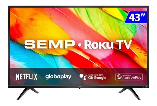 Smart Tv Led 43” Full Hd Roku Tv Wifi R6500 Semp