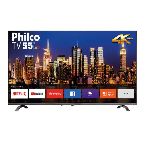 Smart Tv Philco 55′ Ptv55q20snbl 4K Led Bivolt