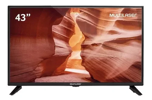 Tv Multilaser 43 Full Hd Hdmi Usb C/ Conversor Digital Tl018